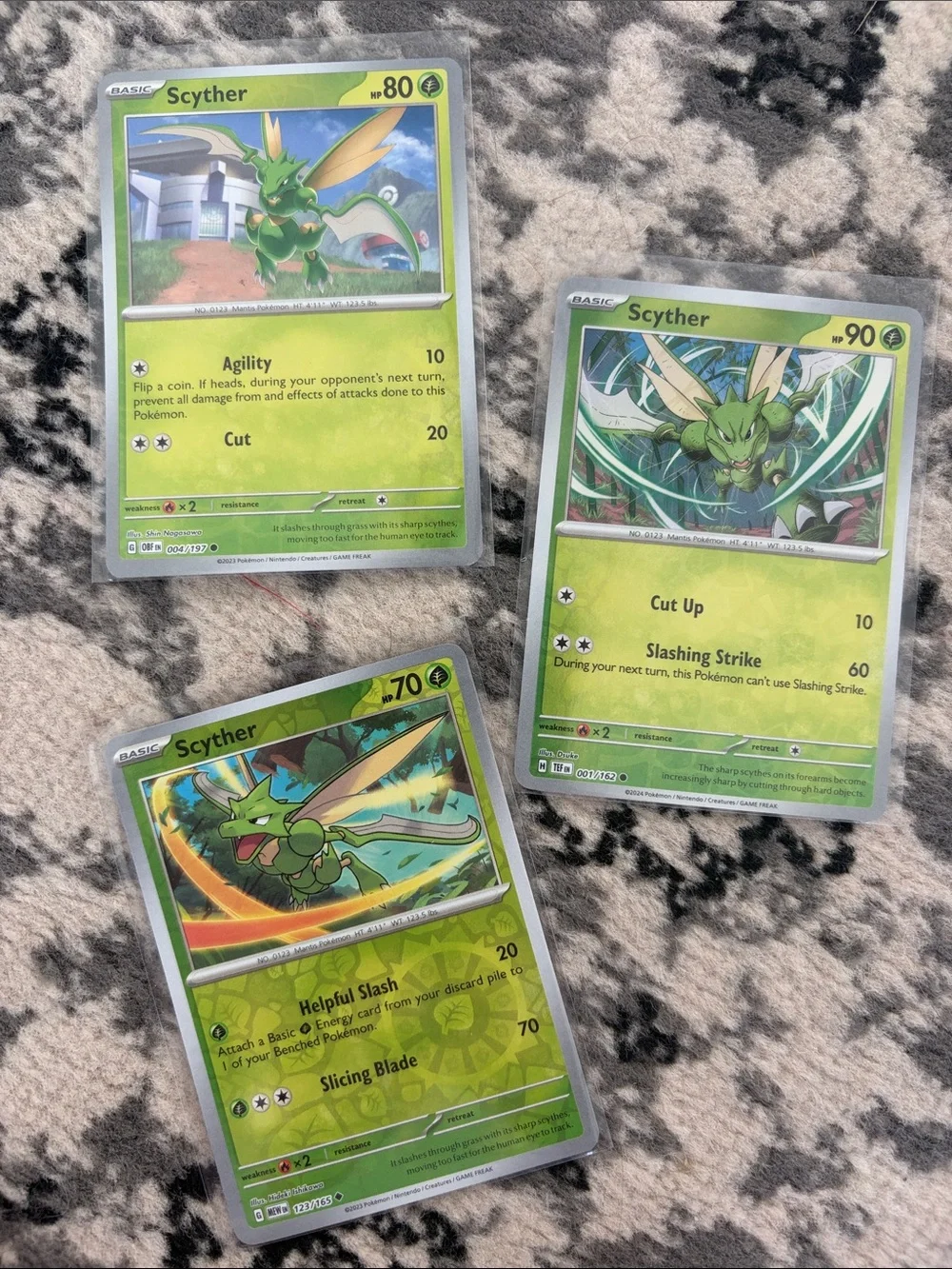 Scyther Card Lot 3 Cards | Reverse Holo ✨5/$25✨